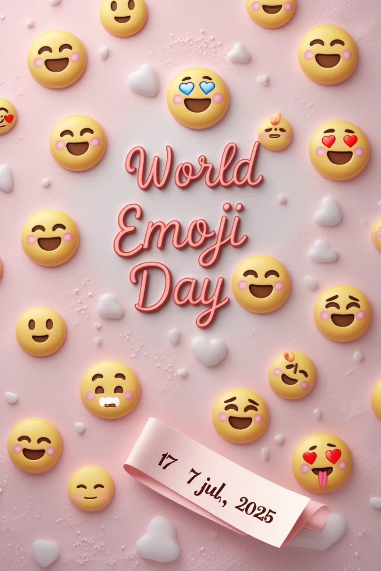World Emoji Day Facebook Post Template - Royalty Free World Emoji Day Image | Pngmagic Free Download World Emoji Day Facebook Post Template - High Quality World Emoji Day Background