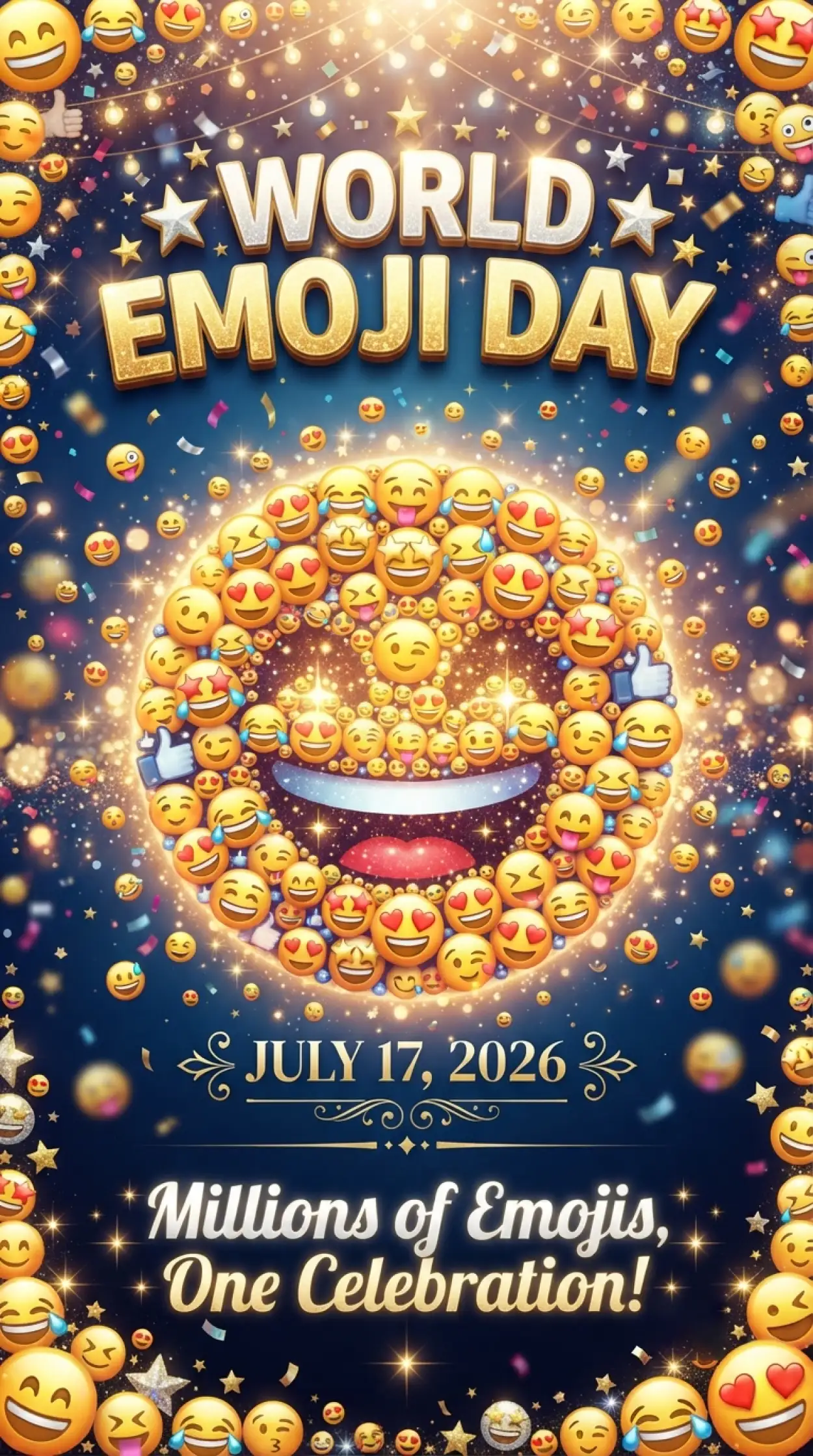 Free Download World Emoji Day Flyer Ideas - High Quality World Emoji Day 2026 Image