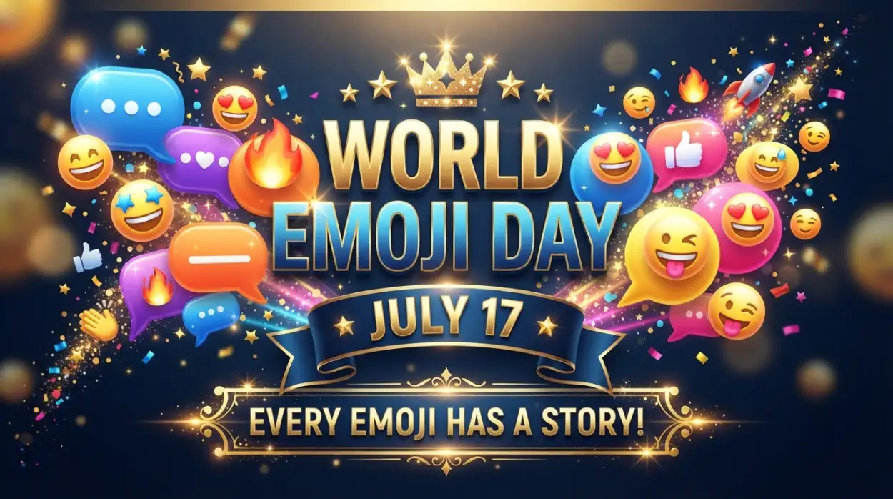 Free Download World Emoji Day Fun Facts - High Quality World Emoji Day 2026 Image