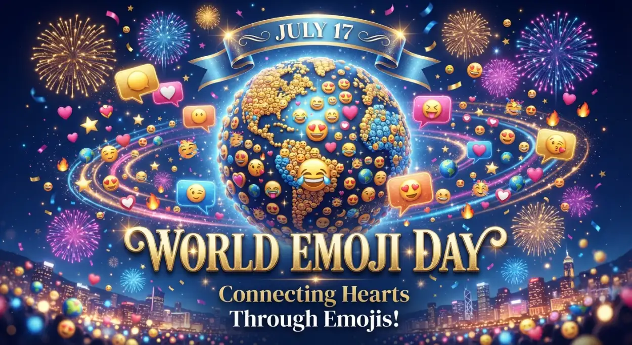 Free Download World Emoji Day Linkedin Post - High Quality World Emoji Day 2026 Image