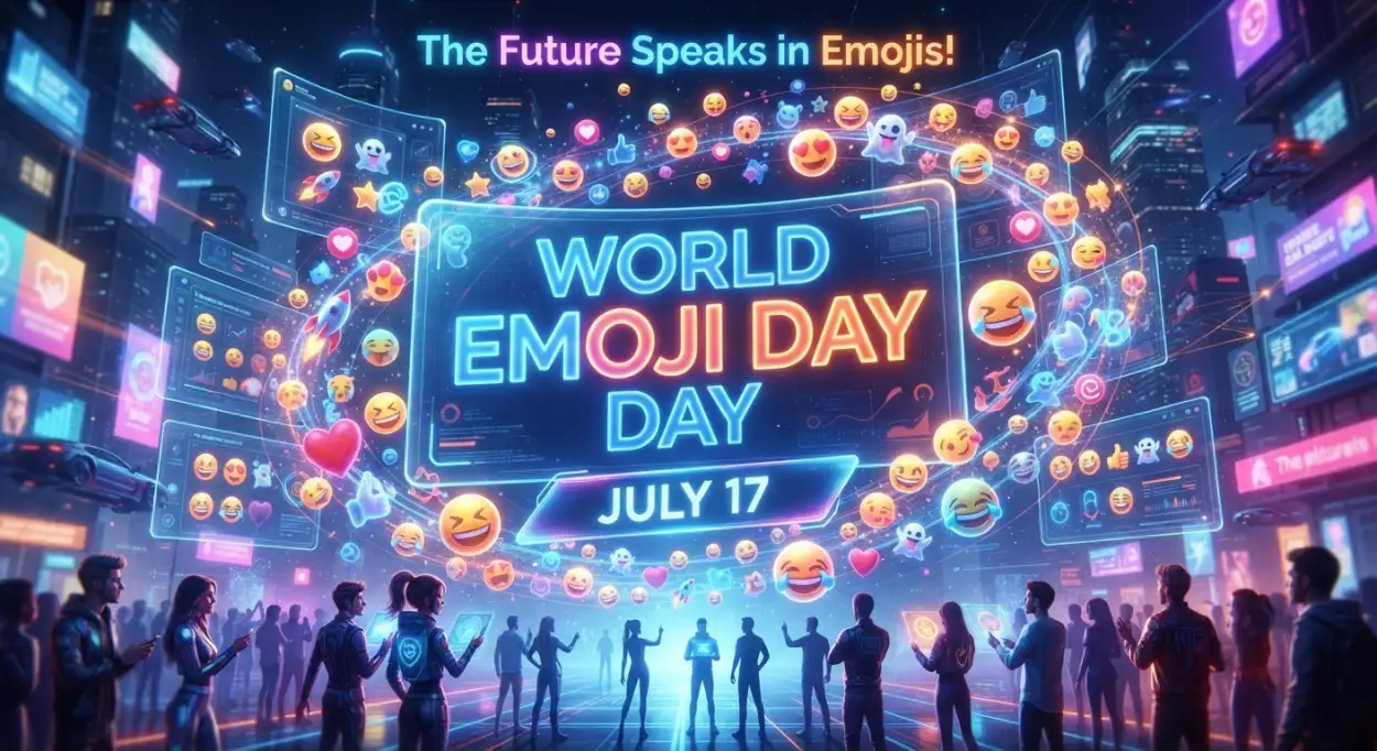 Free Download World Emoji Day Speech - High Quality World Emoji Day 2026 Image