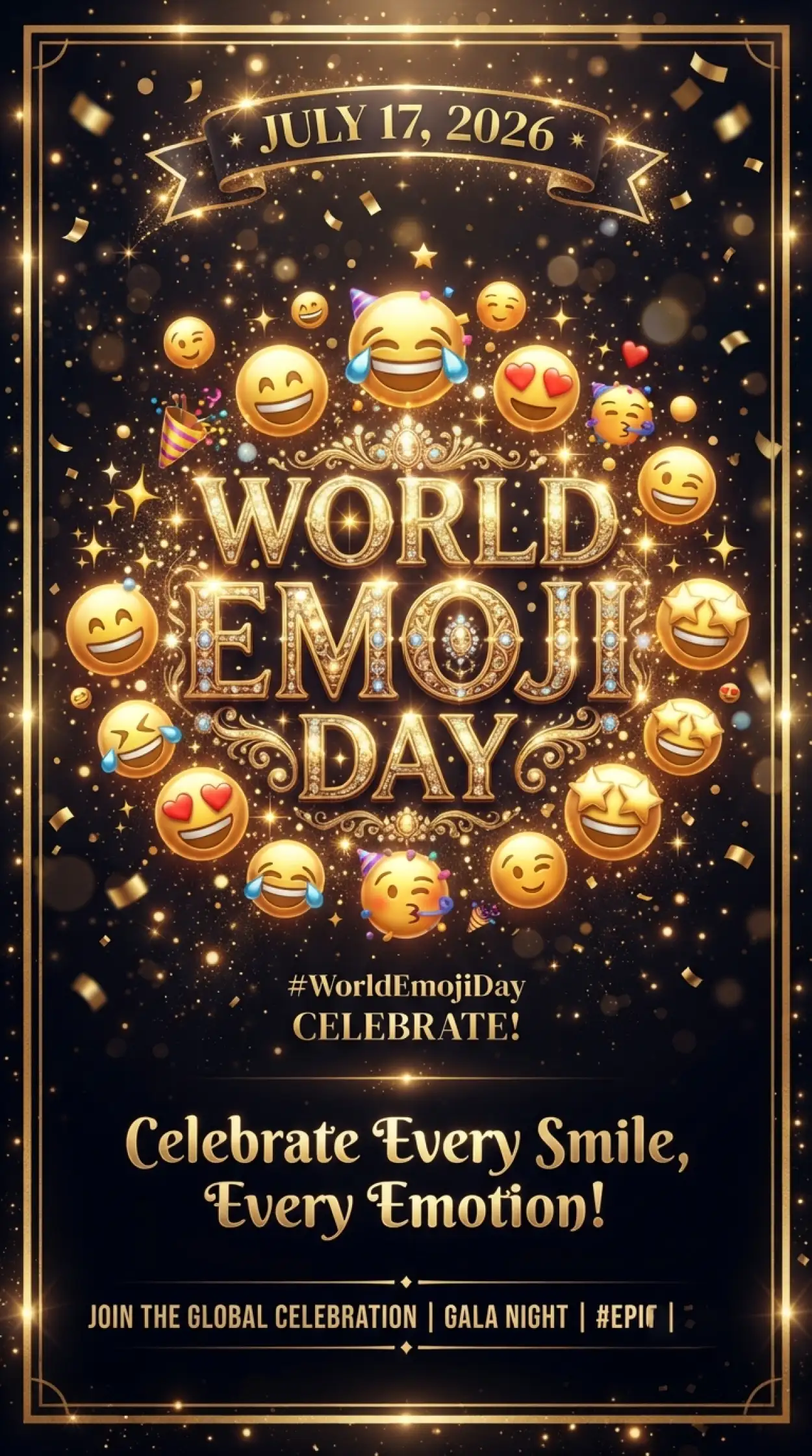 Free Download World Emoji Day Twitter Post - High Quality World Emoji Day 2026 Image