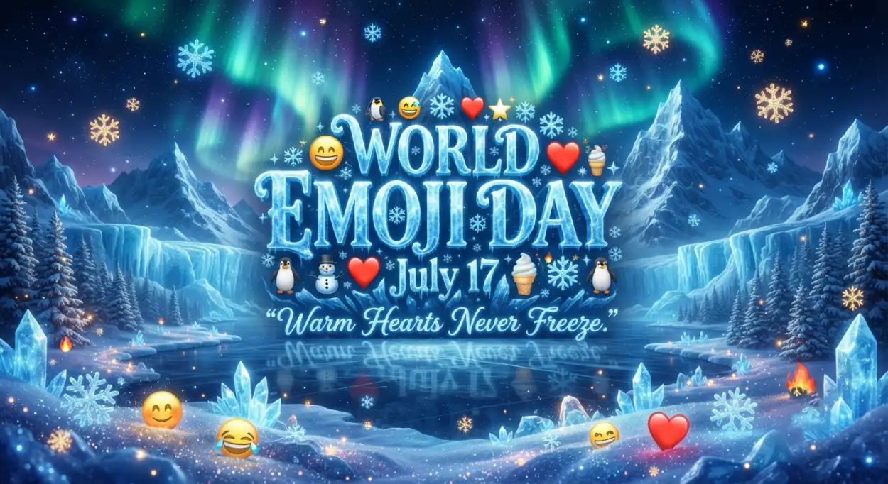 Free Download World Emoji Day Wishes Poster - High Quality World Emoji Day Poster 2026 Image