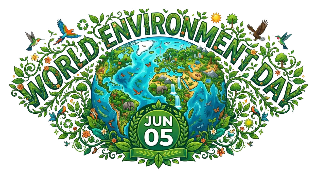Free Download World Environment Day 2026 Banner Design Png - High Quality World Environment Png Transparent Background Transparent PNG