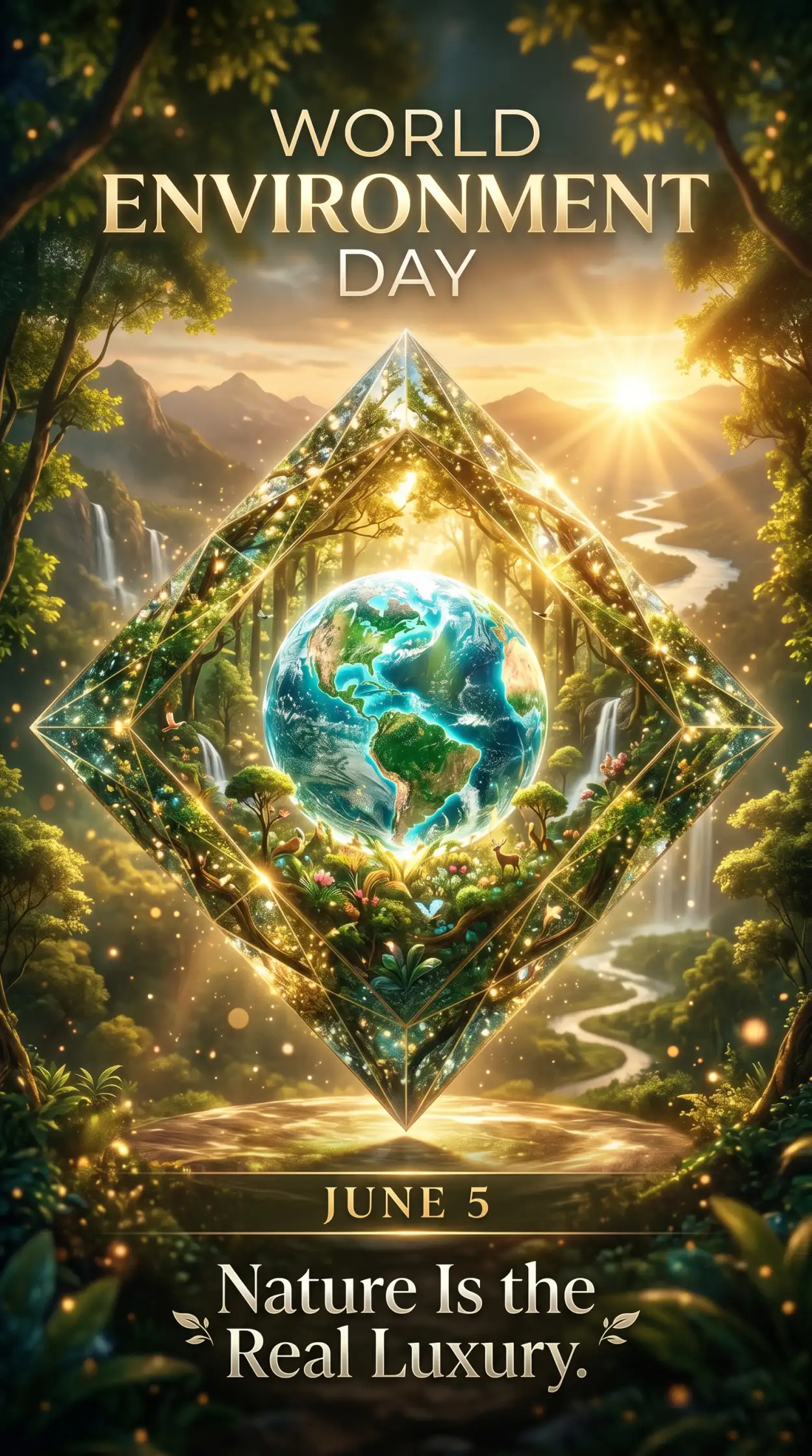 Free Download World Environment Day 2026 Eco Friendly Social Media Artwork - High Quality World Environment Day Poster Ideas 2026 Image