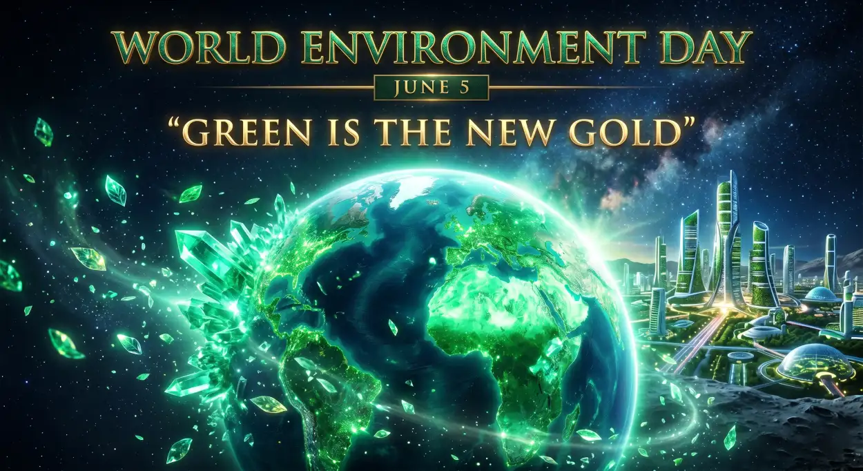 Free Download World Environment Day 2026 Green Earth Social Media Design - High Quality World Environment Day Poster Ideas 2026 Image