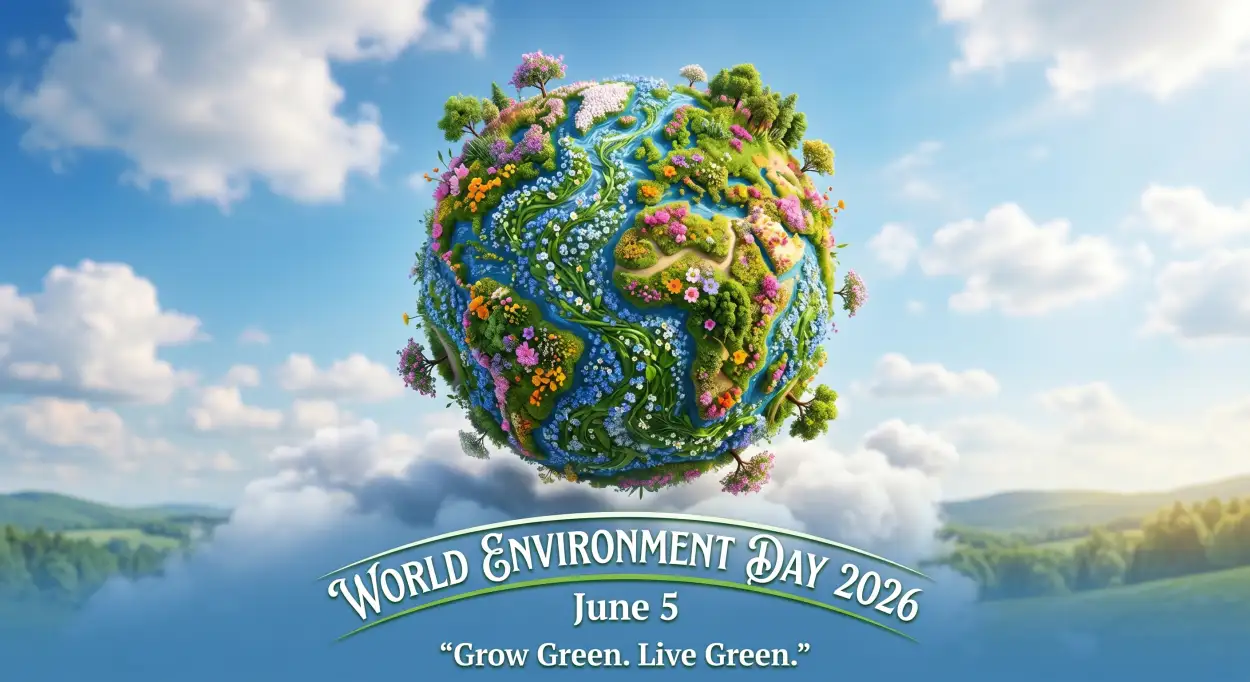 Free Download World Environment Day 2026 Green Earth Theme - High Quality World Environment Day Theme 2026 Image