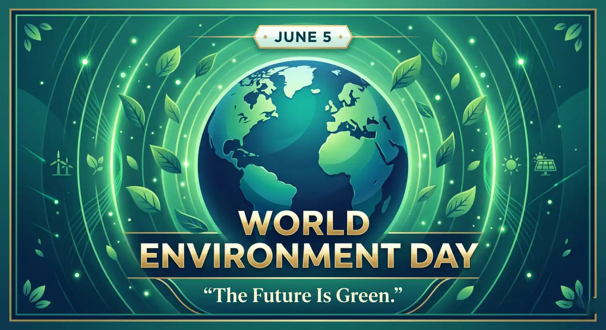 Free Download World Environment Day 2026 Green Future Social Graphics - High Quality World Environment Day Poster Ideas 2026 Image