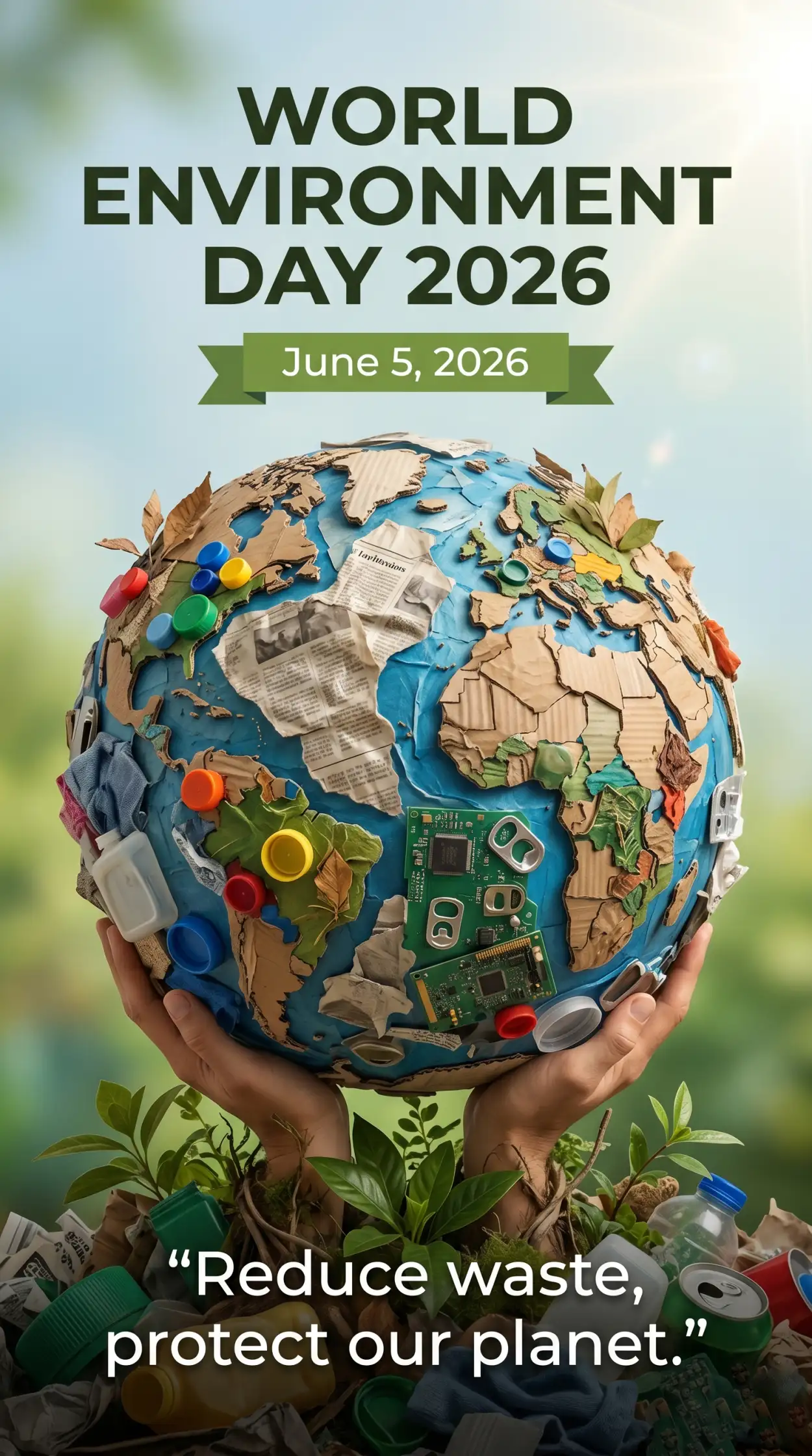 Free Download World Environment Day 2026 Green Living Social Media Graphics - High Quality World Environment Day 2026 Image