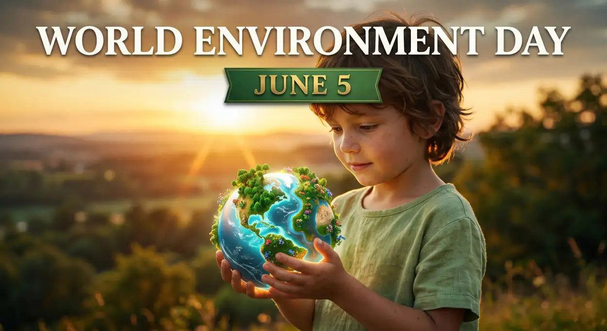 Free Download World Environment Day 2026 Kids Environmental Awareness - High Quality World Environment Day 2026 Image