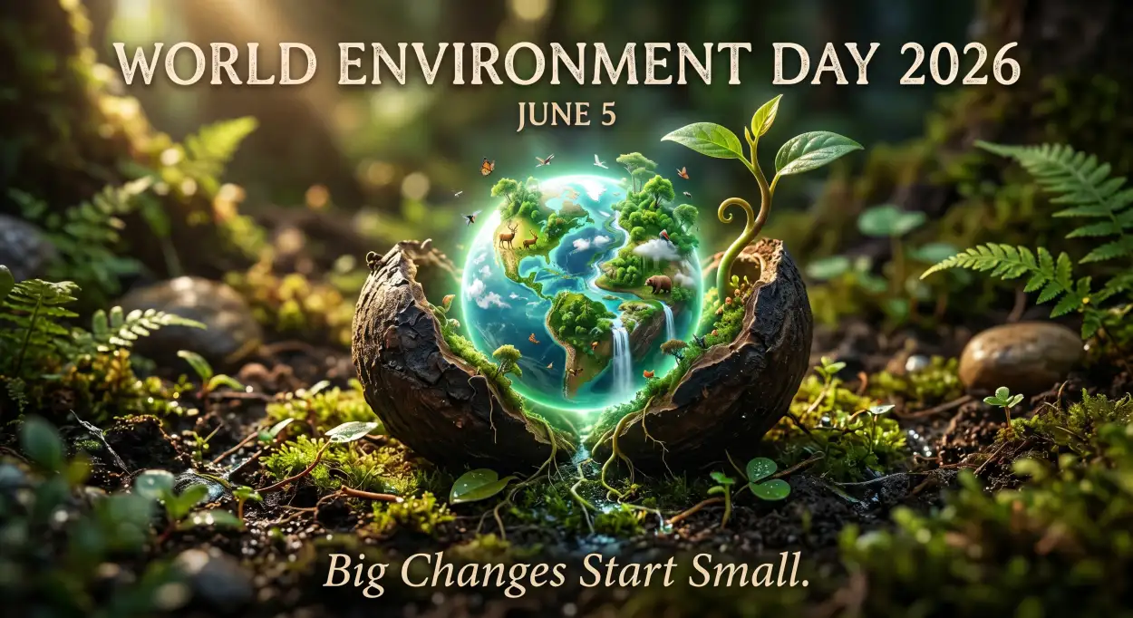 Free Download World Environment Day 2026 Linkedin Post Theme - High Quality World Environment Day Theme 2026 Image