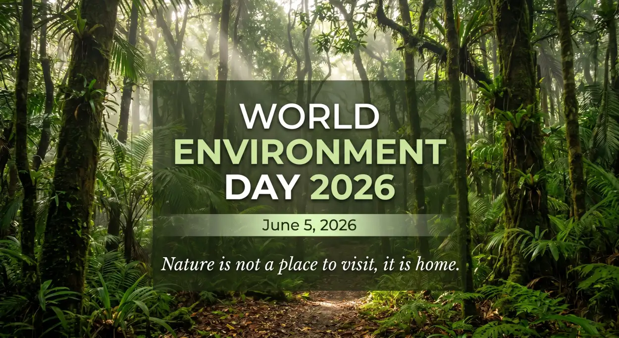 Free Download World Environment Day 2026 Nature Conservation Quotes - High Quality World Environment Day 2026 Image