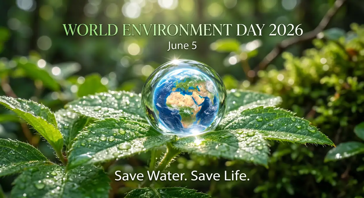 Free Download World Environment Day 2026 Save Nature Theme - High Quality World Environment Day Theme 2026 Image