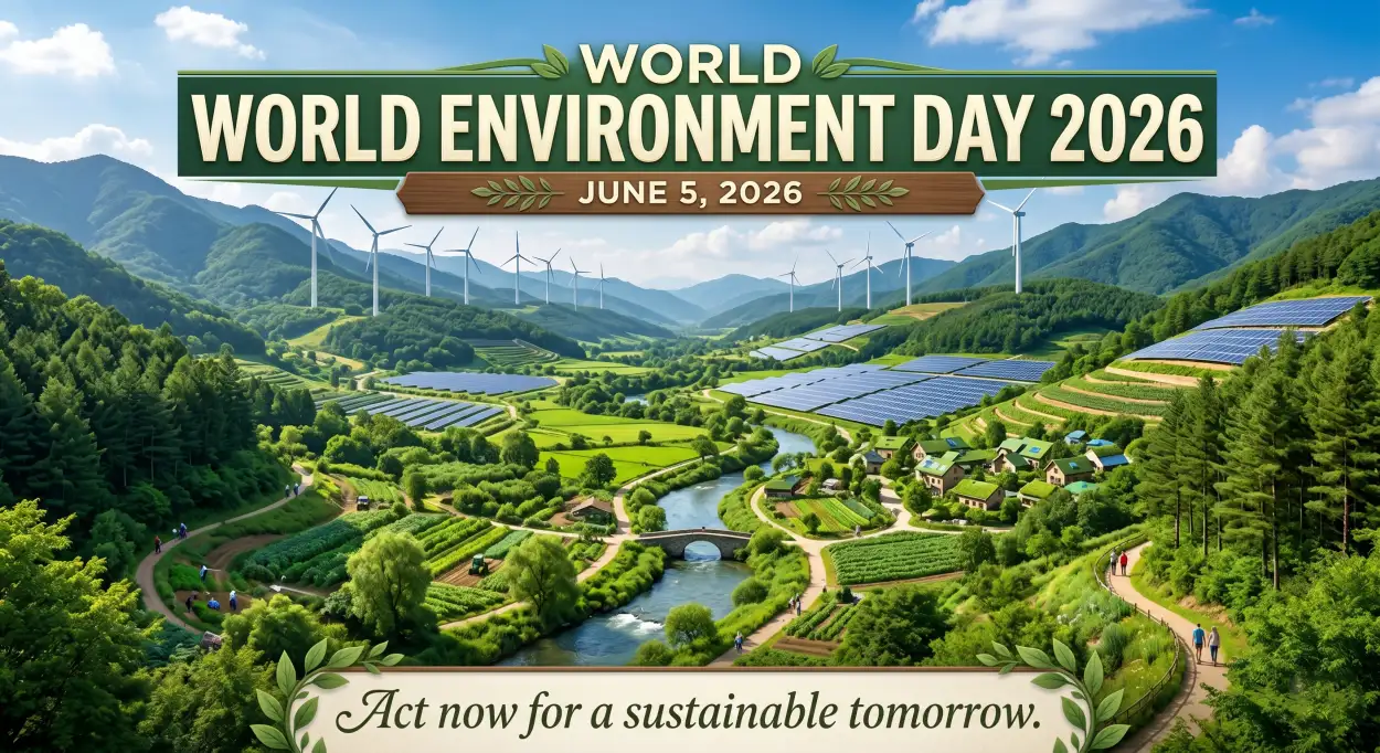 Free Download World Environment Day 2026 Shareable Eco Friendly Social Media Card - High Quality World Environment Day 2026 Image