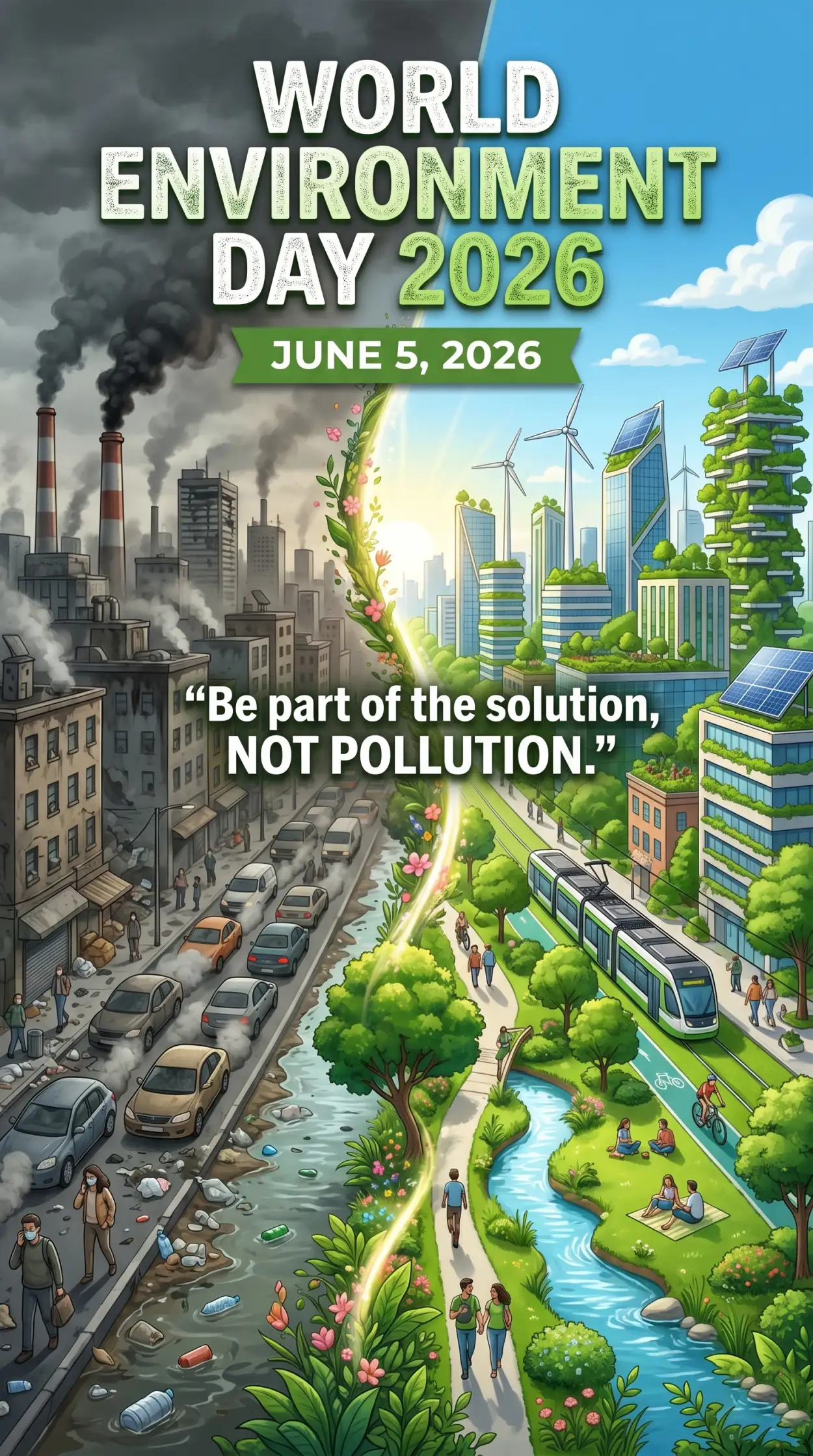 Free Download World Environment Day 2026 Social Media Campaign Poster - High Quality World Environment Day 2026 Image