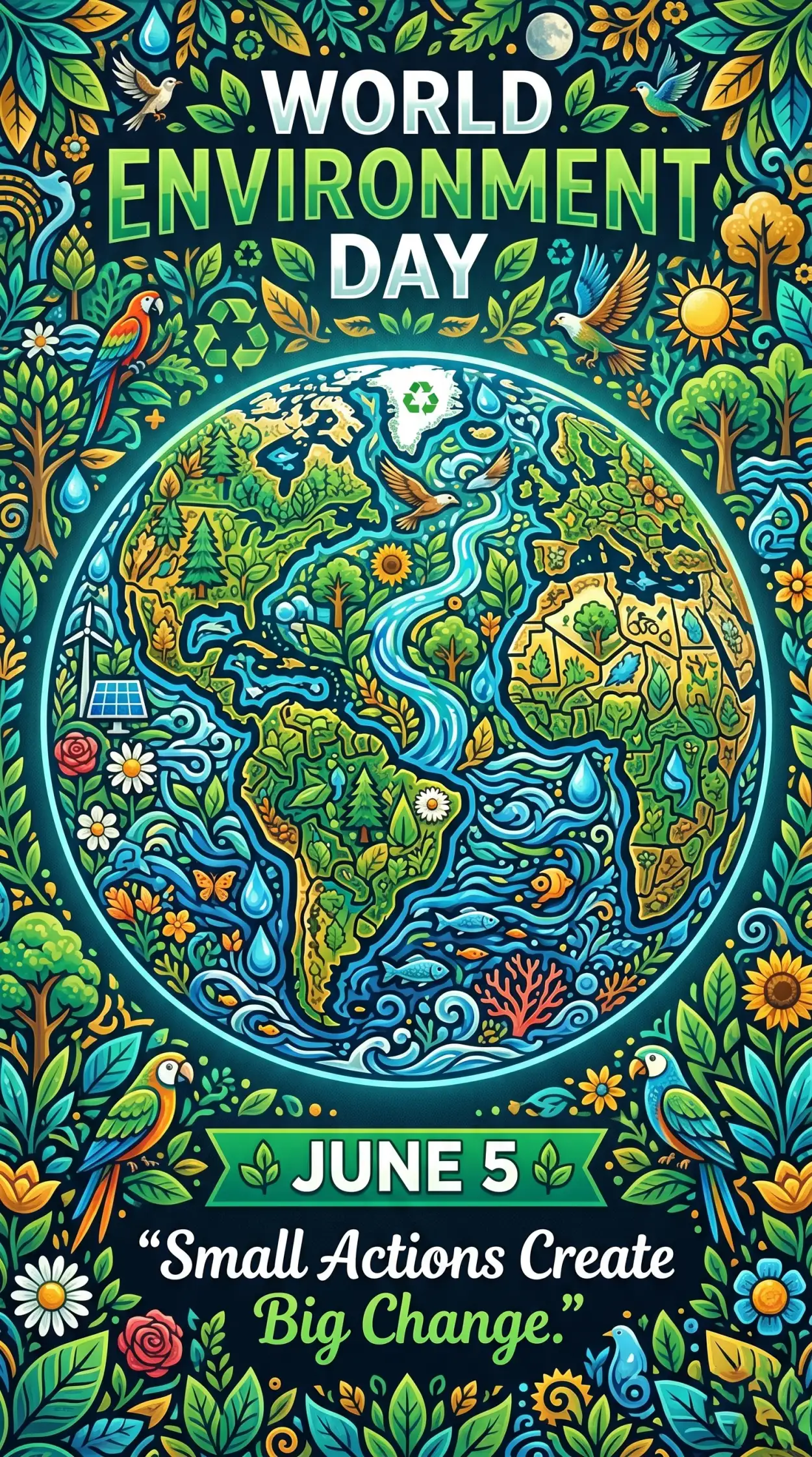 Free Download World Environment Day 2026 Theme Artwork - High Quality World Environment Day Theme 2026 Image