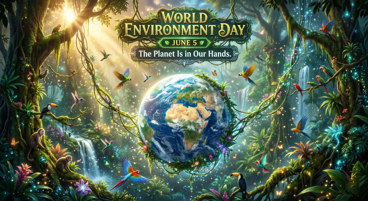 Free Download World Environment Day 2026 Theme Background - High Quality World Environment Day Theme 2026 Background Image