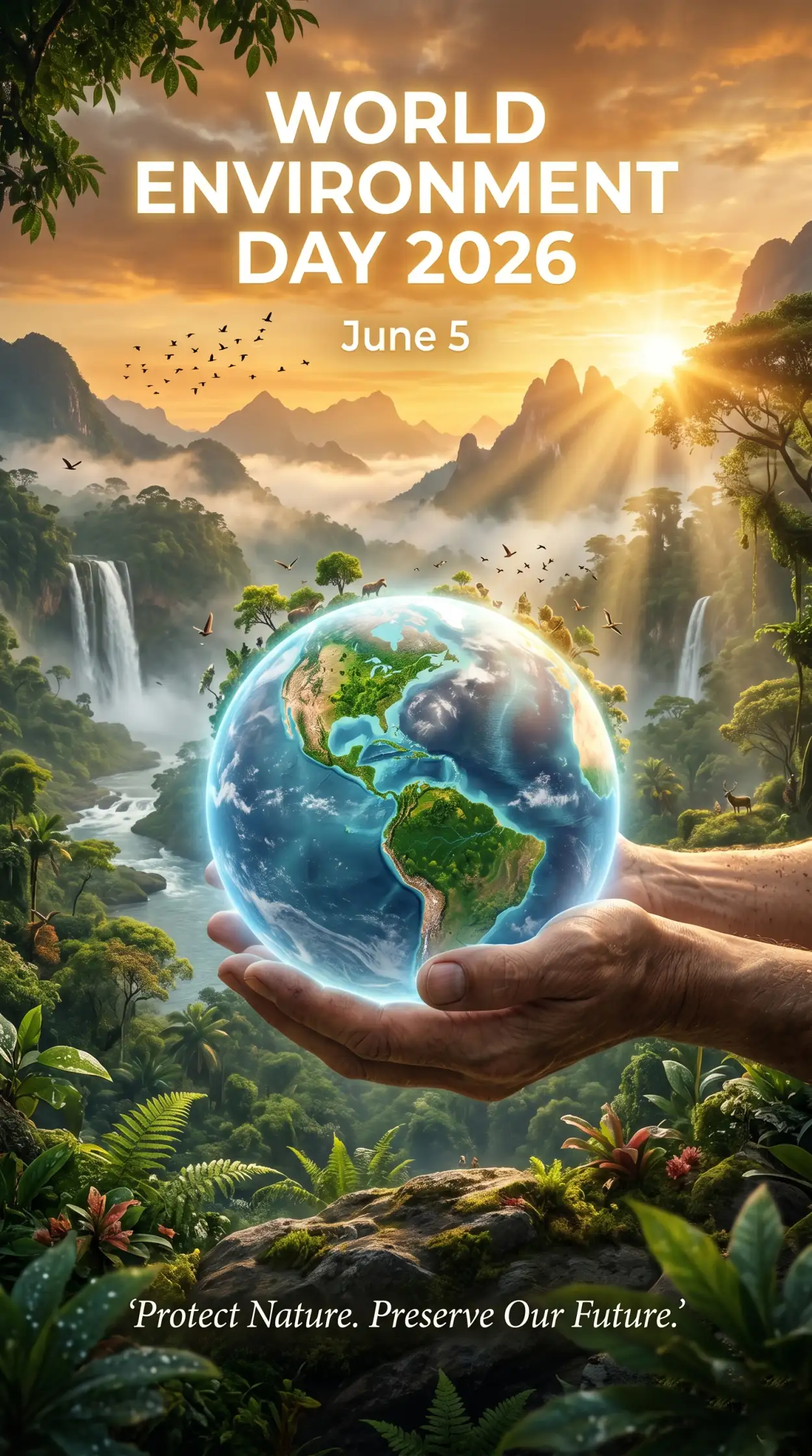 Free Download World Environment Day 2026 Theme Mobile Wallpaper - High Quality World Environment Day Theme 2026 Image