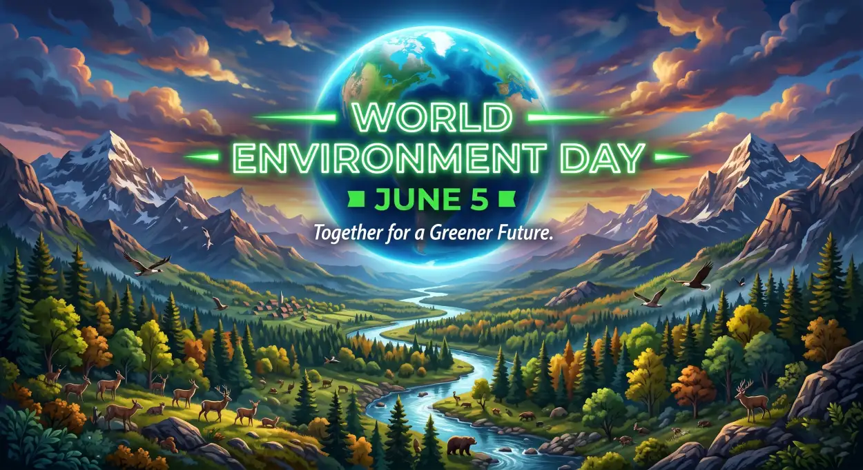 Free Download World Environment Day 2026 Theme With Slogans - High Quality World Environment Day Theme 2026 Image