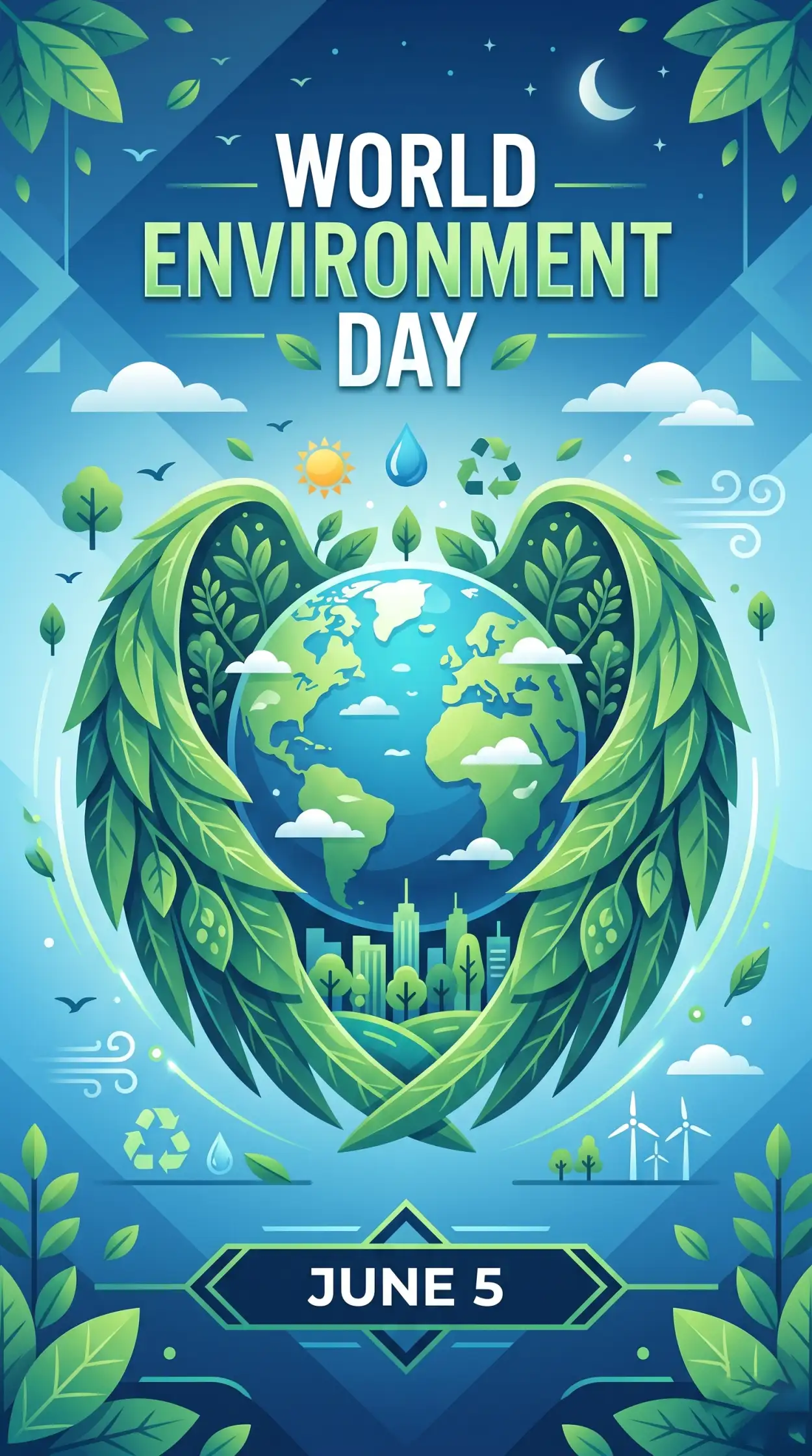 Free Download World Environment Day 2026 Vector Illustration - High Quality World Environment Day 2026 Image