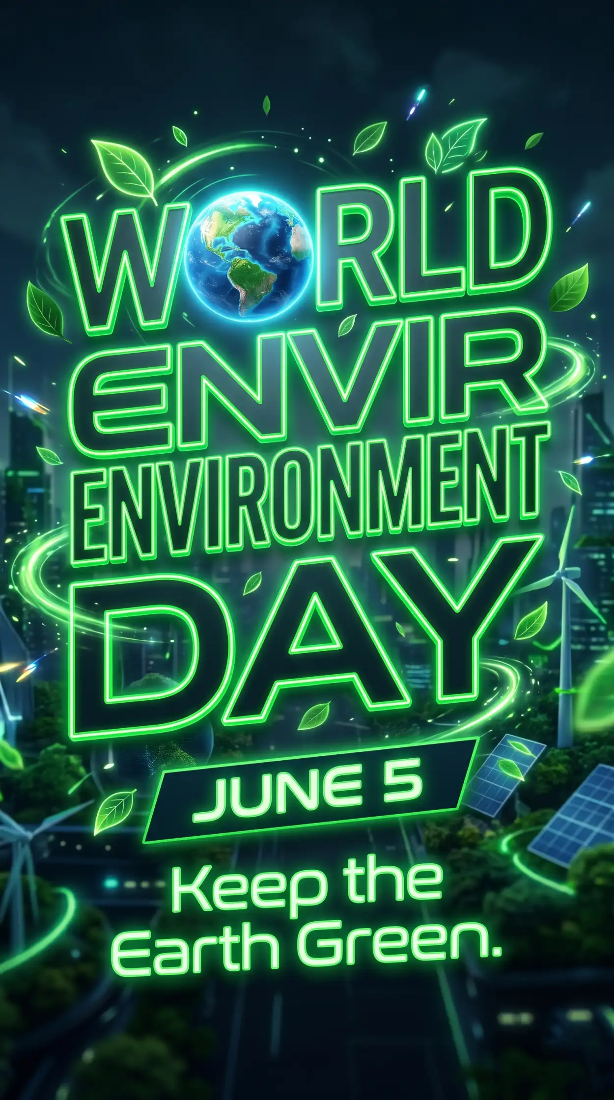 Free Download World Environment Day 2026 Viral Social Media Poster - High Quality World Environment Day Poster Ideas 2026 Image