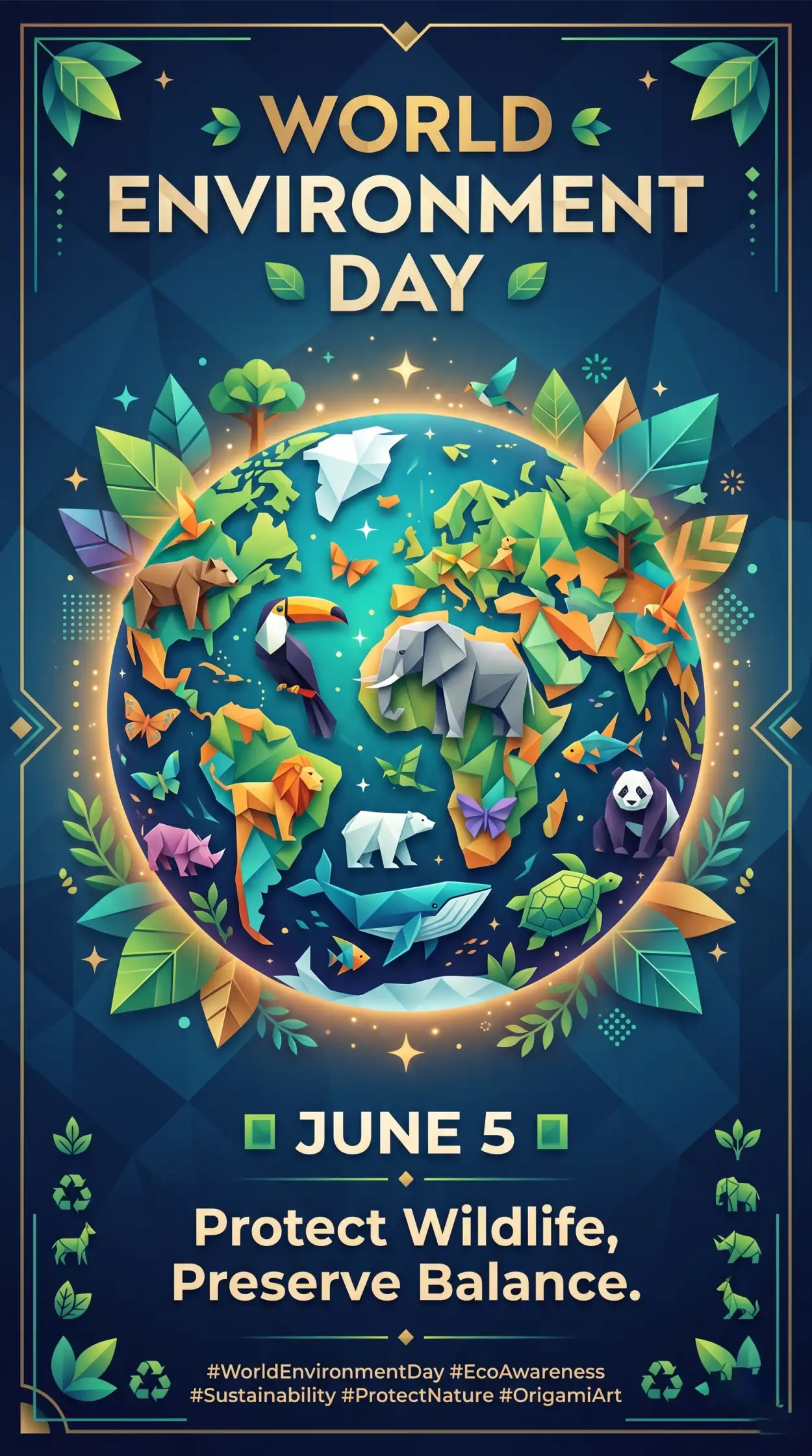 Free Download World Environment Day Creative Facebook Post Design - High Quality World Environment Day Theme 2026 Image