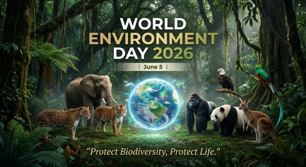 Free Download World Environment Day Poster Ideas With Biodiversity Conservation Theme - High Quality World Environment Day Poster Ideas 2026 Image