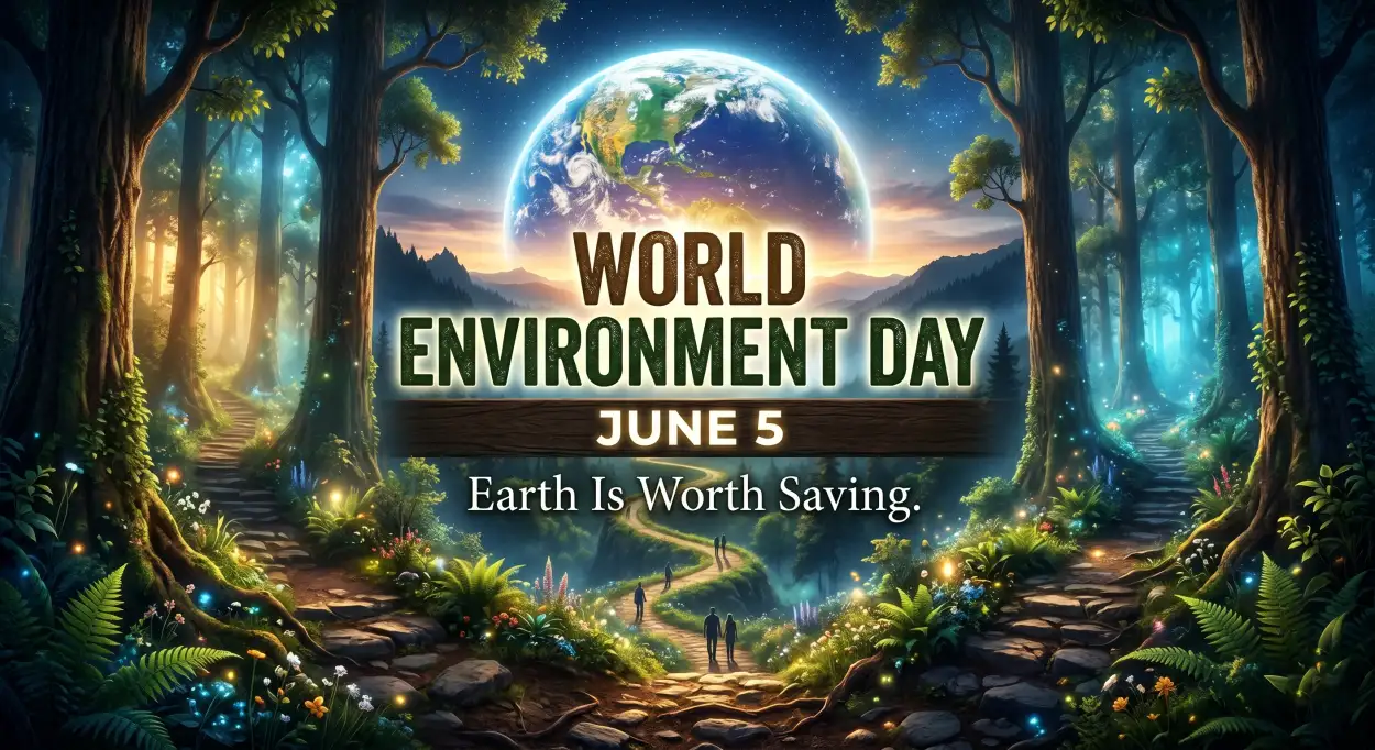 Free Download World Environment Day Poster Ideas With Earth Conservation Artwork - High Quality World Environment Day Poster Ideas 2026 Image