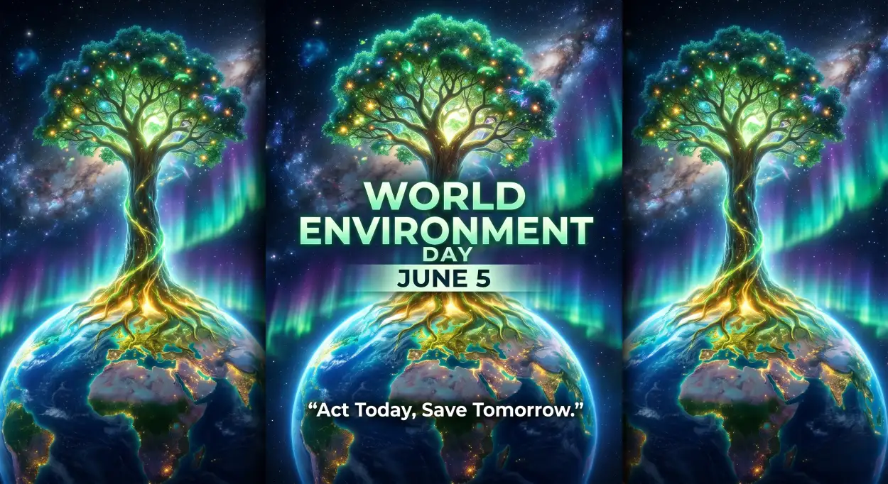 Free Download World Environment Day Poster Ideas With Environment Conservation Message - High Quality World Environment Day Poster Ideas 2026 Image