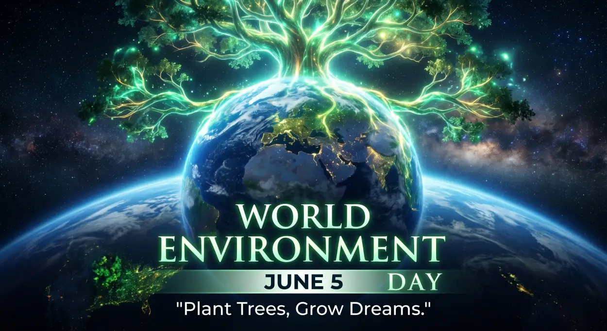 Free Download World Environment Day Poster Ideas With Tree Planting Concept - High Quality World Environment Day Poster Ideas 2026 Image