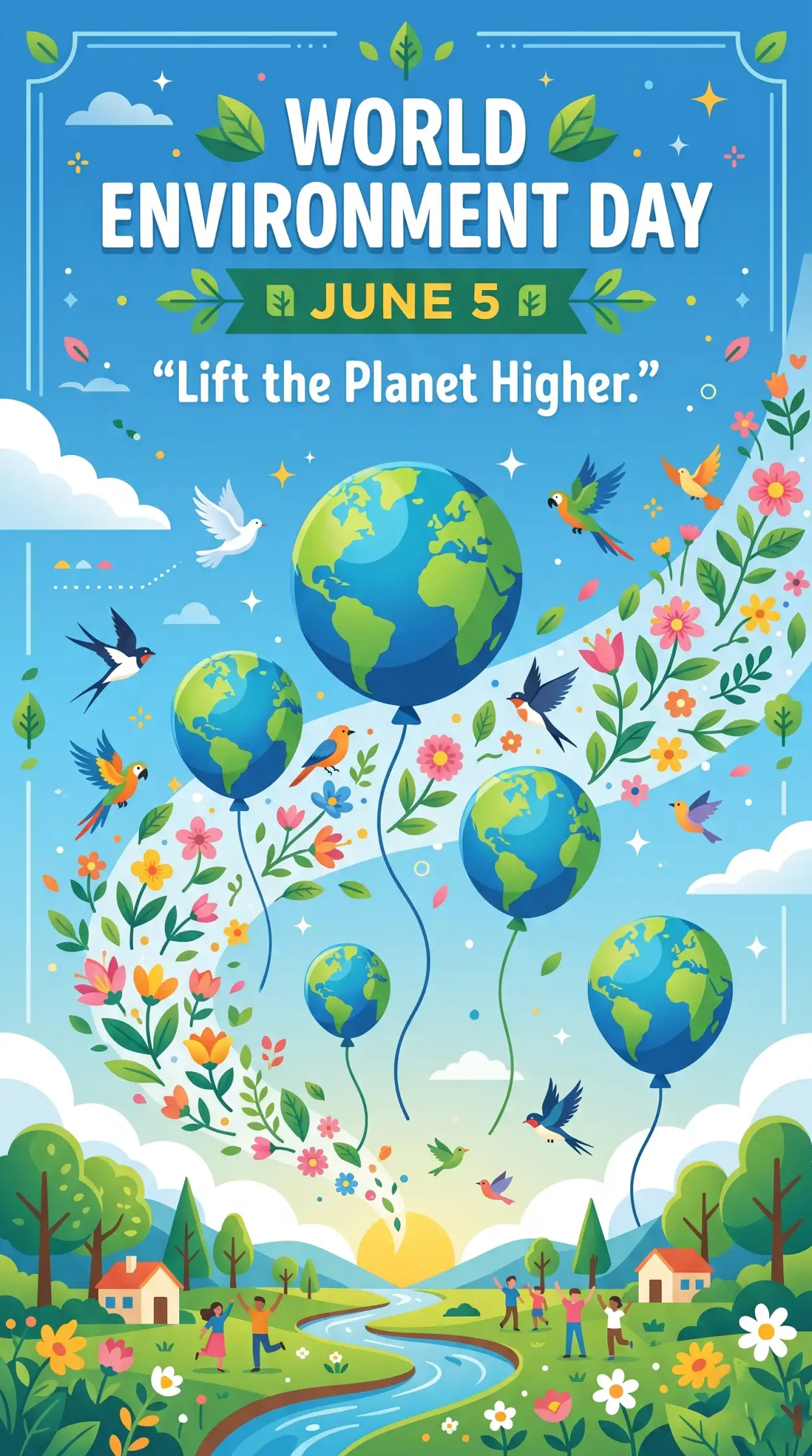 Free Download World Environment Day Social Media Quote Poster - High Quality World Environment Day Theme 2026 Image