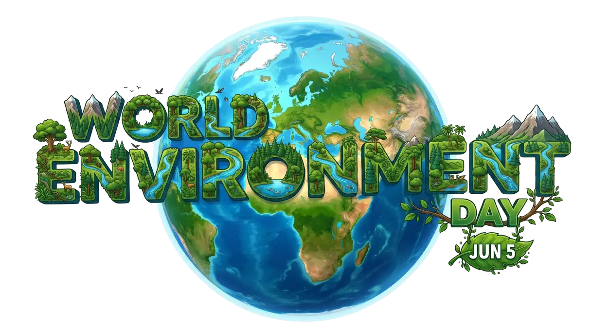 Free Download World Environment Day Typography Png - High Quality World Environment Png Transparent Background Transparent PNG