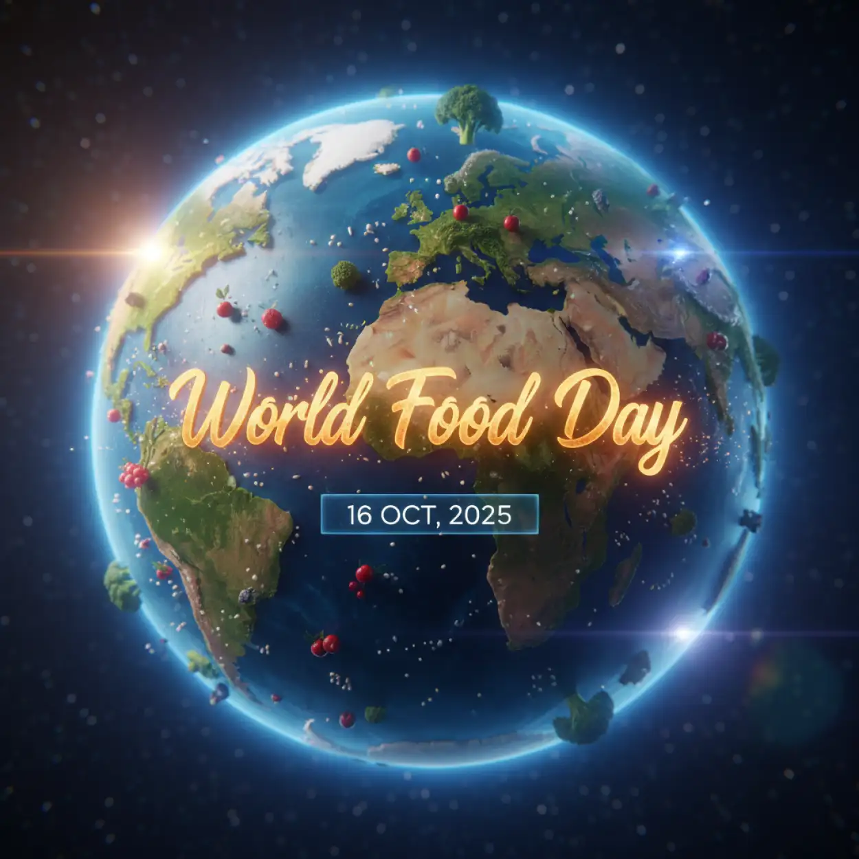 world food day theme 2025 poster with slogan