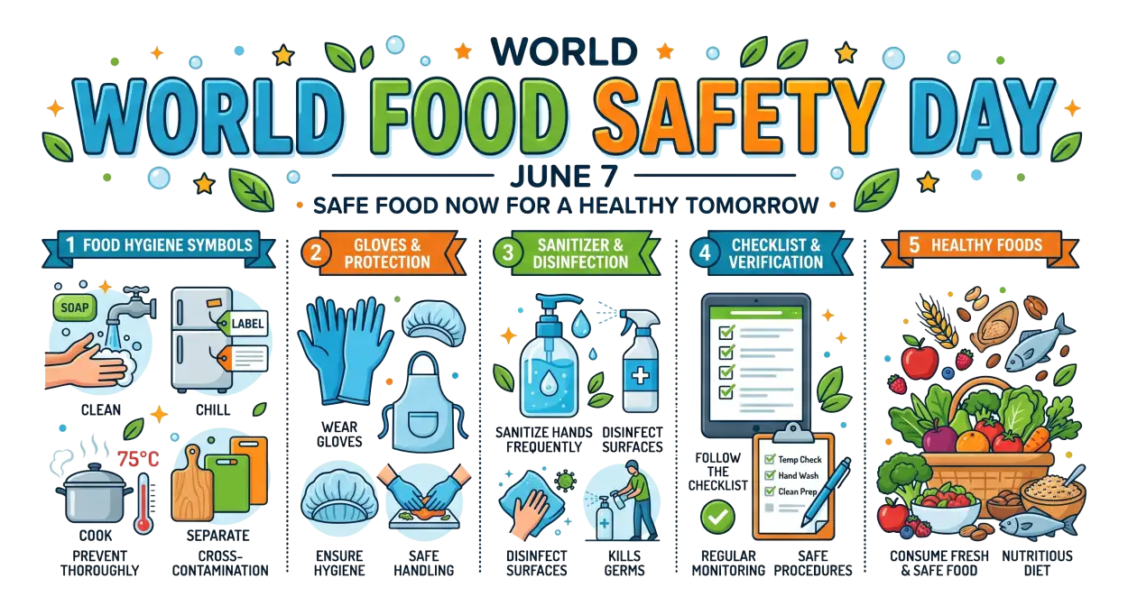 Free Download World Food Safety Day Classroom Poster Png - High Quality World Food Safety Day Png Transparent PNG