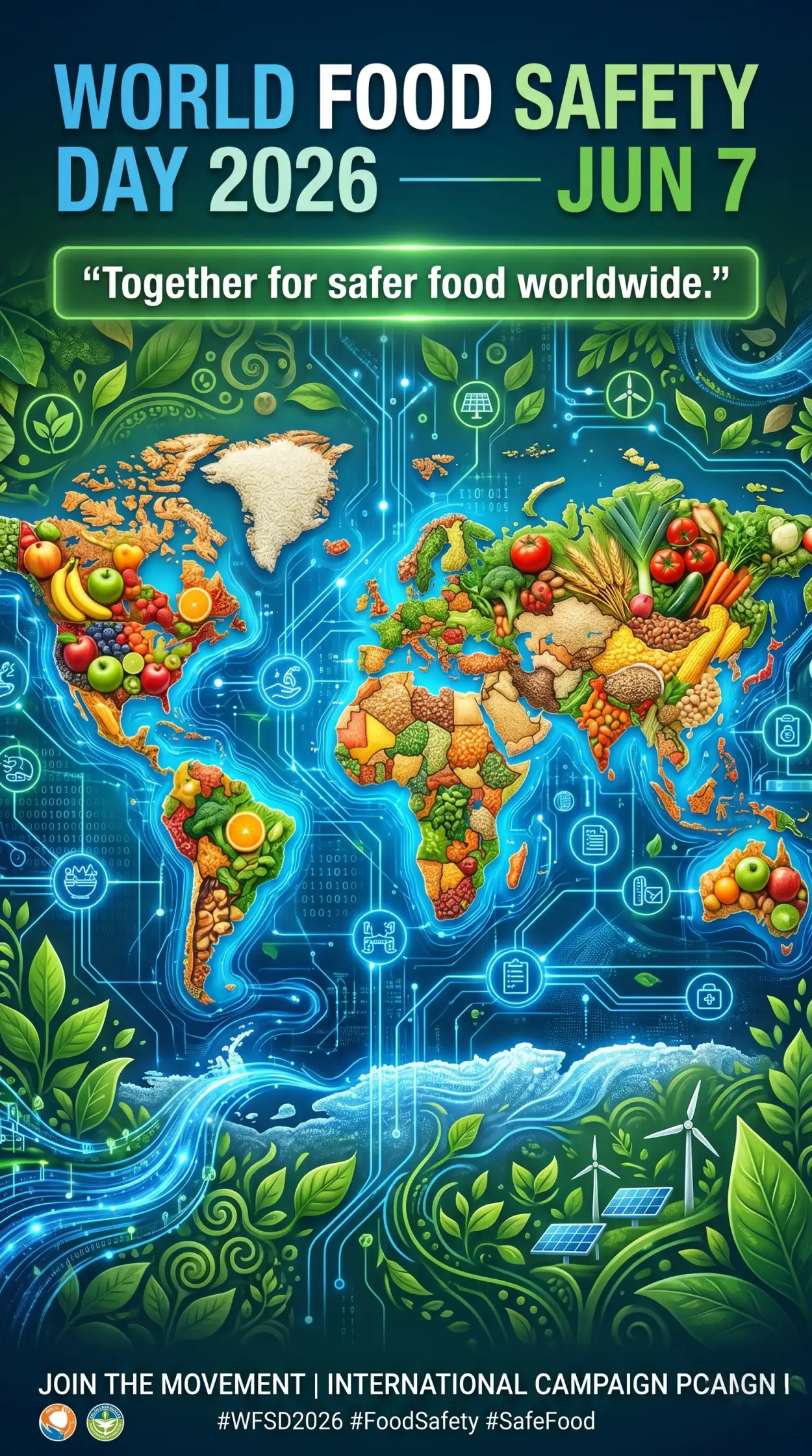 Free Download World Food Safety Day High Resolution Png - High Quality World Food Safety Day 2026 Transparent PNG
