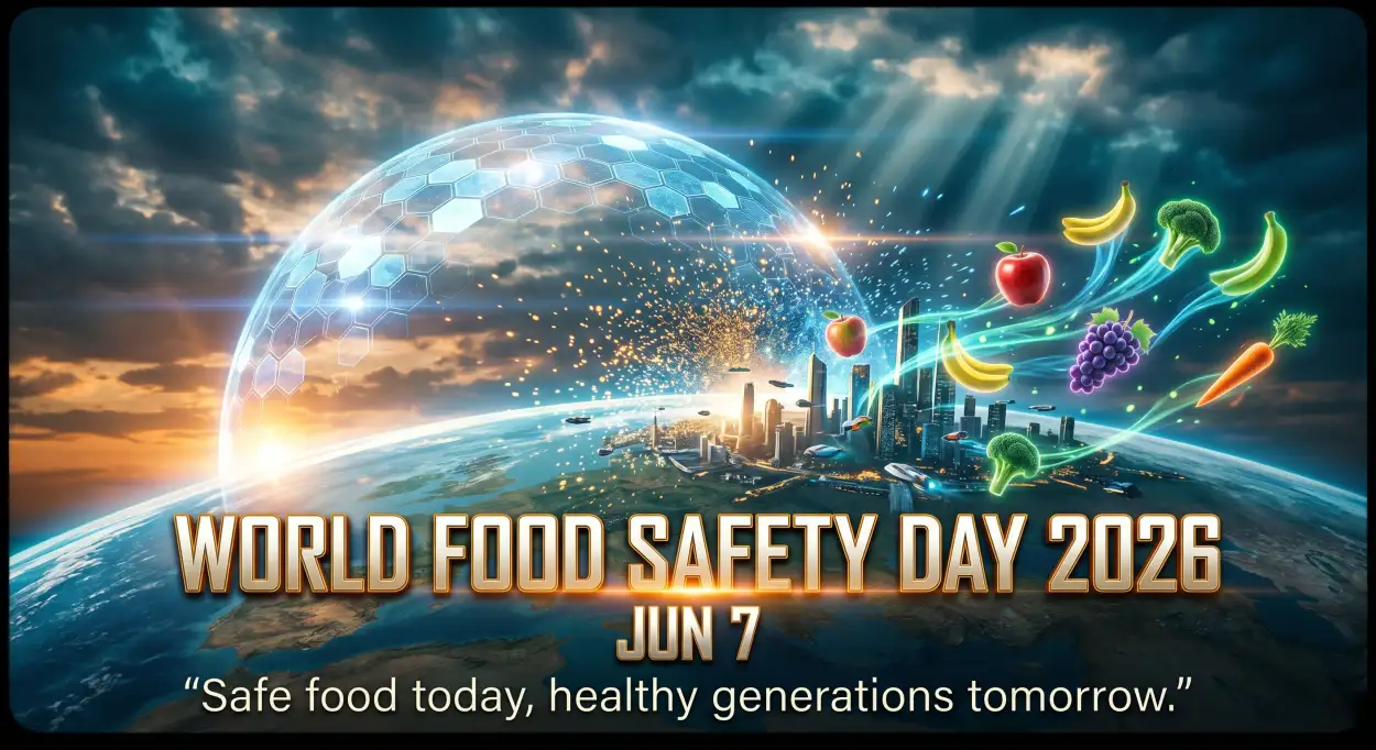 Free Download World Food Safety Day Logo Transparent Background - High Quality World Food Safety Day 2026 Background Image