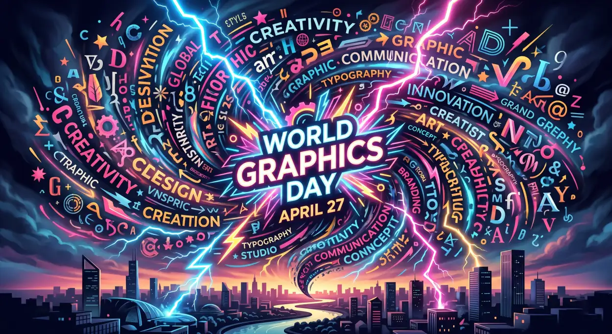 Free Download World Graphics Day Art Ideas For Students - High Quality World Graphics Day 2026 Image