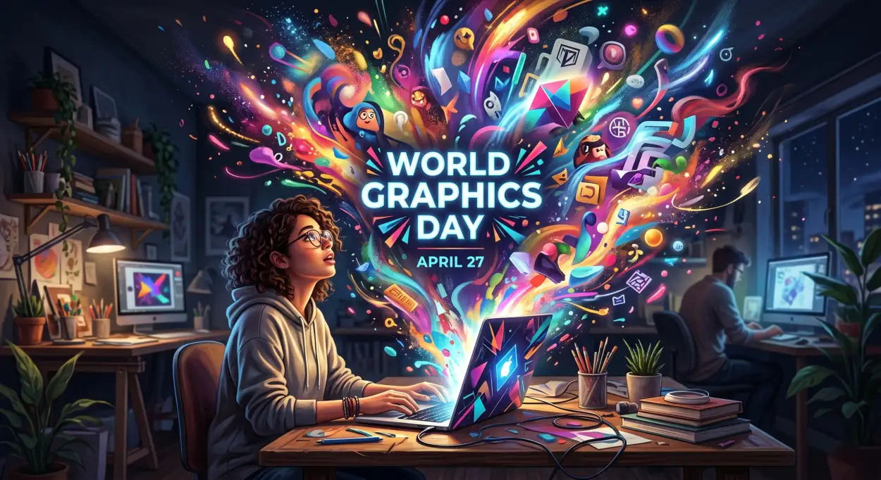 Free Download World Graphics Day Creative Ad Design - High Quality World Graphics Day 2026 Image