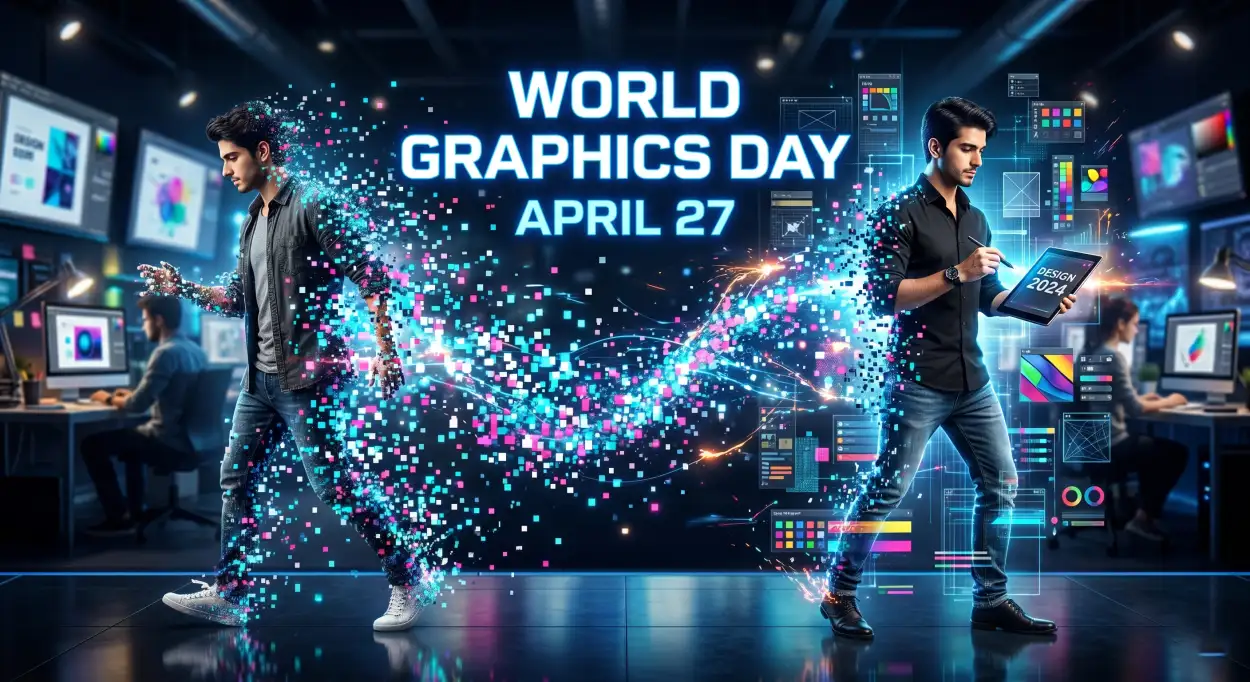 Free Download World Graphics Day Facebook Cover Design - High Quality World Graphics Day 2026 Image