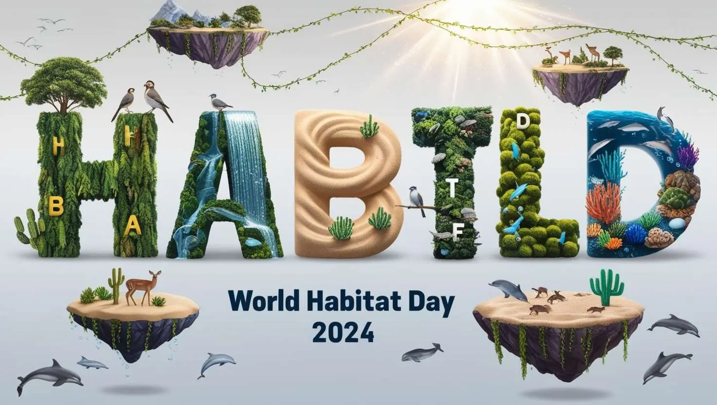 world habitat day 2024 nature conservation posters