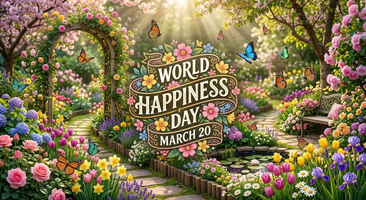world happiness day 2026 background hd free 2