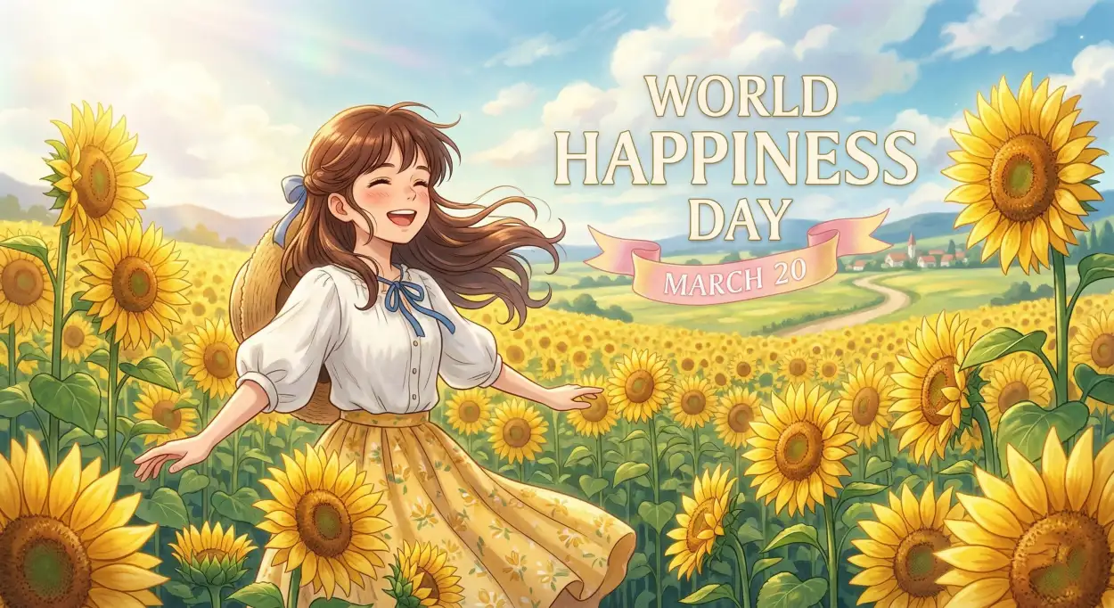 Free Download World Happiness Day 2026 Banner Free Download 2 - High Quality World Happiness Day 2026 Image