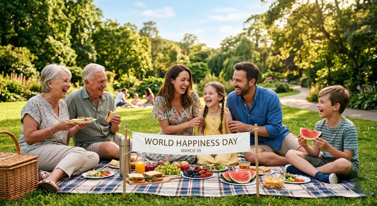 Free Download World Happiness Day 2026 Ecommerce Banner Ideas - High Quality World Happiness Day 2026 Image