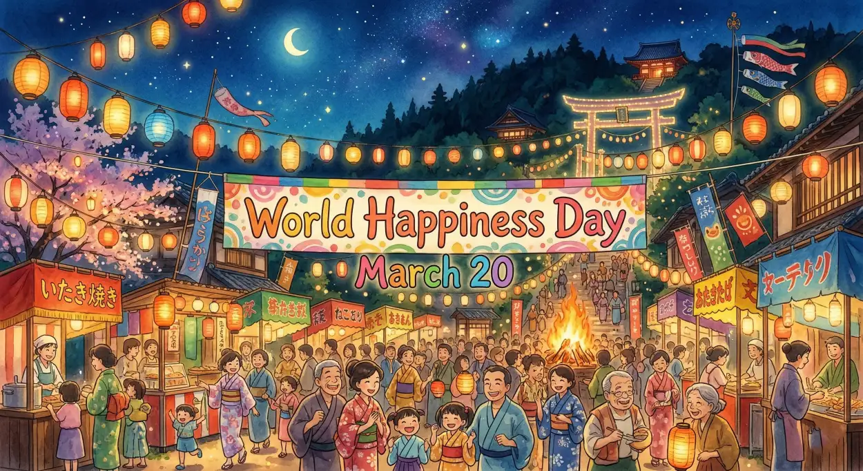 Free Download World Happiness Day 2026 Greeting Card Download - High Quality World Happiness Day 2026 Image