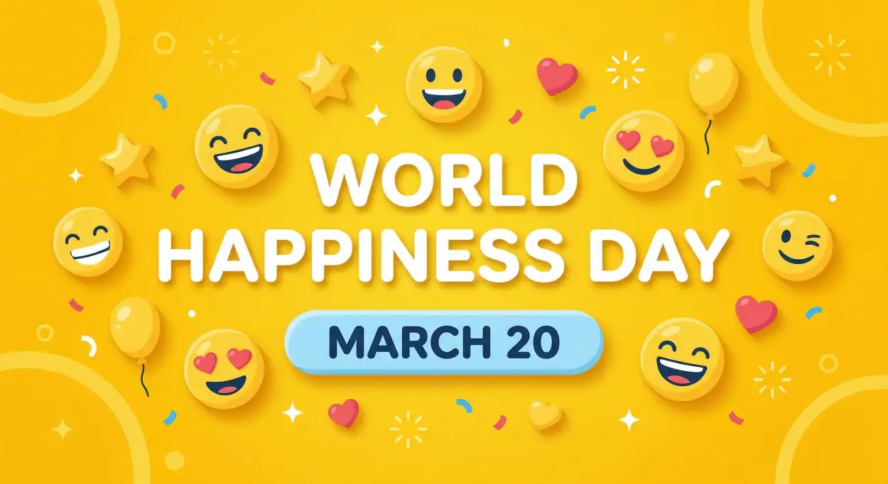 Free Download World Happiness Day 2026 Quiz Questions - High Quality World Happiness Day 2026 Image