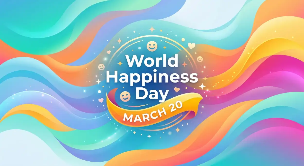 Free Download World Happiness Day 2026 Social Media Post Design - High Quality World Happiness Day 2026 Image