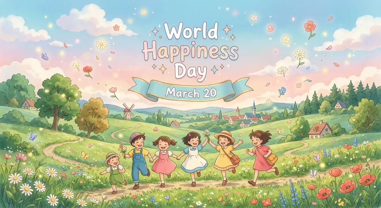 Free Download World Happiness Day 2026 Wishes For Friends - High Quality World Happiness Day 2026 Image