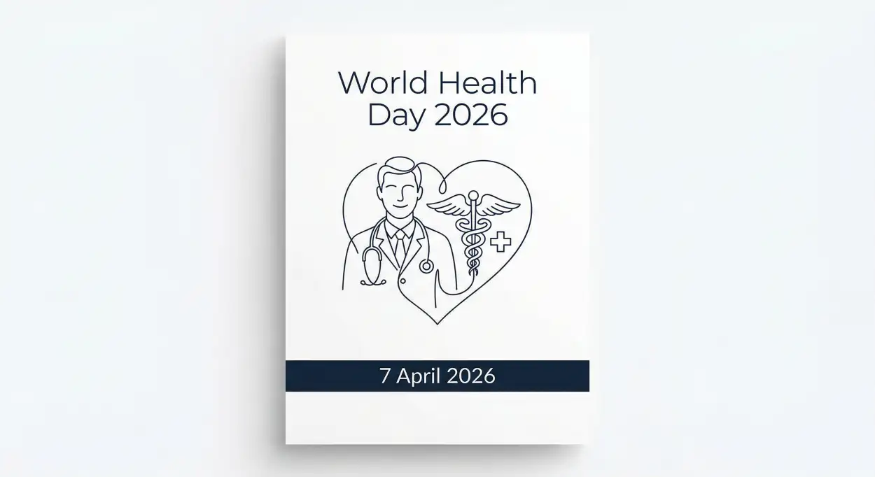 Free Download World Health Day 2026 Minimalist Poster - High Quality World Health Day 2026 Image