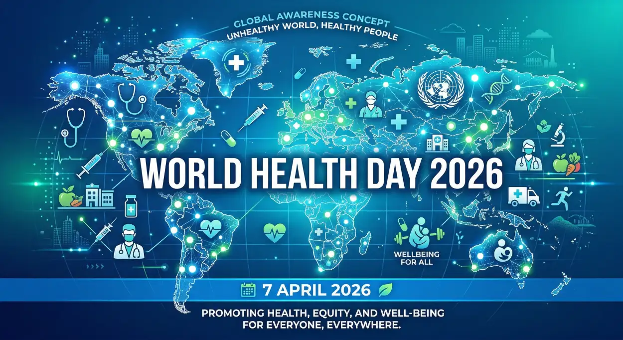 Free Download World Health Day 2026 Modern Banner Design - High Quality World Health Day 2026 Image