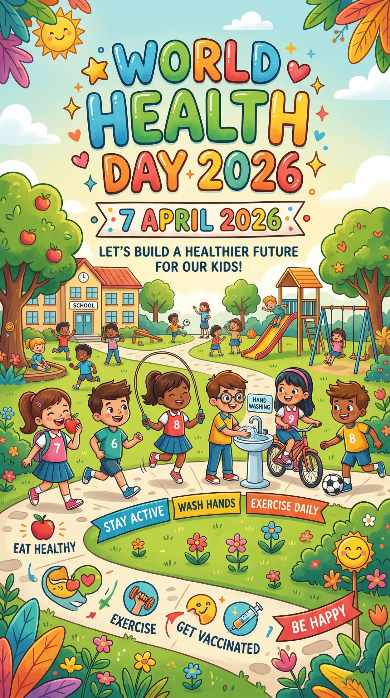 Free Download World Health Day 2026 School Activity Ideas - High Quality World Health Day 2026 Image